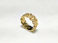 Vječni prsten s prilagođenim ledom Miami Cuban Link (podesiv pojas)