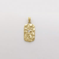 „Diamond in the Rough“ pagrindinis aukso grynuolio pakabukas (14K) - Popular Jewelry - Niujorkas