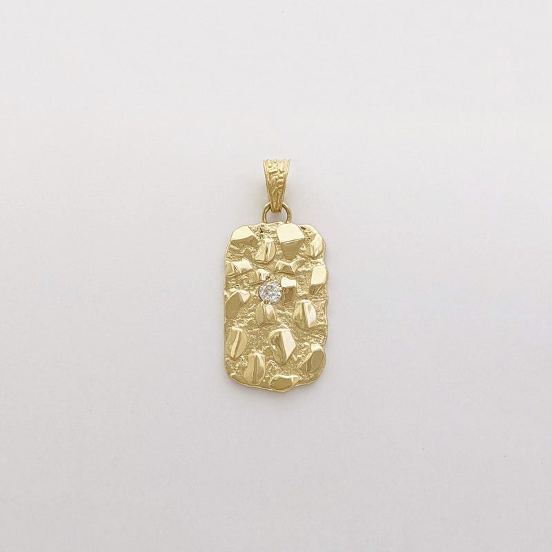 "Diamond in the Rough" Gold Nugget Pendant (14K) main - Popular Jewelry - New York