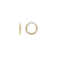 10 ሚሜ ተጣጣፊ ማለቂያ የሌለው Huggie Hoop ጆሮዎች (14 ኪ) ዋና - Popular Jewelry - ኒው ዮርክ