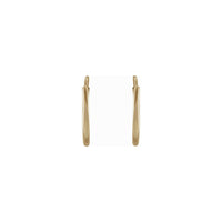12 mm Flexible Endless Huggie Hoop Earrings (14K) side - Popular Jewelry - New York