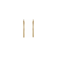 Arracades de cèrcol Huggie sense fi flexibles de 20 mm (14K) lateral - Popular Jewelry - Nova York