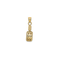 3D Block Mariners Kladka prívesok (14K) vpredu - Popular Jewelry - New York