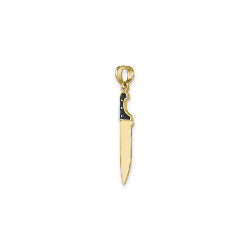 3D Butcher Knife Pendant (14K) diagonal - Popular Jewelry - New York