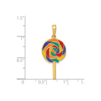 3D Colorful Lollipop Pendant (14K) scale - Popular Jewelry - New York