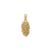 Pendenti ya 3D Pinekoni (14K) mbele - Popular Jewelry - New York