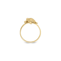 3D Textured Sea Turtle Ring (14K) setting - Popular Jewelry - New York