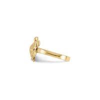 3D ಟೆಕ್ಸ್ಚರ್ಡ್ ಸೀ ಟರ್ಟಲ್ ರಿಂಗ್ (14K) ಸೈಡ್ - Popular Jewelry - ನ್ಯೂ ಯಾರ್ಕ್
