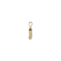 3D Two-Tone Soccer Cleat Pendant (14K) side - Popular Jewelry - New York
