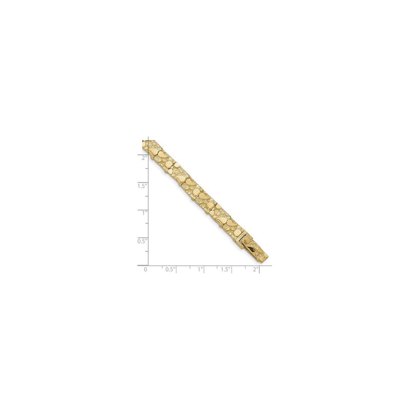 7 mm Nugget Bracelet (14K) scale - Popular Jewelry - New York