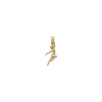 Acrobatic Dancer Pendant (14K) front - Popular Jewelry - New York
