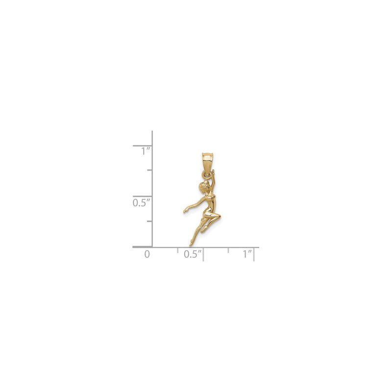 Acrobatic Dancer Pendant (14K) scale - Popular Jewelry - New York