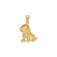 Adorable Dog Puppy Pendant (14K) back - Popular Jewelry - New York
