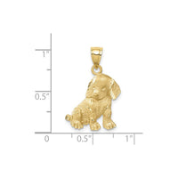 Adorable Dog Puppy Pendant (14K) scale - Popular Jewelry - New York