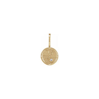 Привезак за дијамантску медаљу Аир Елемент (14К) с предње стране - Popular Jewelry - Њу Јорк