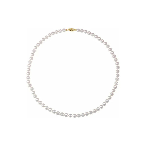 Akoya Pearl Necklace (14K) main - Popular Jewelry - New York