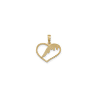 Alary Heart Outline Pendant (14K) back - Popular Jewelry - New York