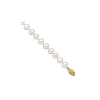 ほぼ丸い淡水真珠ブレスレット（14K）のクローズアップ- Popular Jewelry - ニューヨーク
