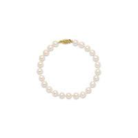 Almost Round Freshwater Pearls Bracelet (14K) main - Popular Jewelry - New York