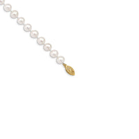 Almost Round Freshwater Pearls Necklace (14K) lock - Popular Jewelry - New York