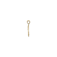 Angel Pendant (14K) side - Popular Jewelry - New York