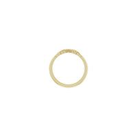 Angel Wings Stackable Ring yellow (14K) setting - Popular Jewelry - New York