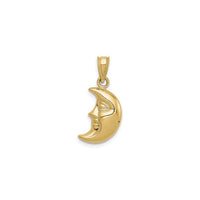 Anthropomorphic Moon 3D Pendant (14K) back - Popular Jewelry - New York
