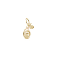 Apple Charm yellow (14K) main - Popular Jewelry - New York