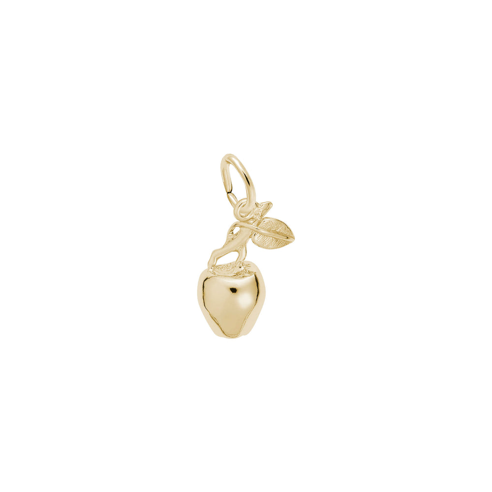 Apple Charm yellow (14K) main - Popular Jewelry - New York