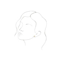 Aries Zodiac Sign Stud Earrings (14K) preview - Popular Jewelry - New York