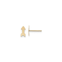 Arrow Friction Post Earrings (14K) front - Popular Jewelry - New York