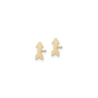 Arrow Friction Post Earrings (14K) side - Popular Jewelry - New York