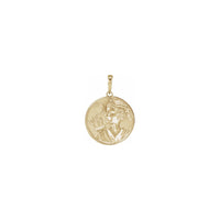 Prívesok na mince Artemis žltý (14K) vpredu - Popular Jewelry - New York