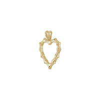 Bambusov privjesak u obliku srca (14K) dijagonala - Popular Jewelry - Njujork