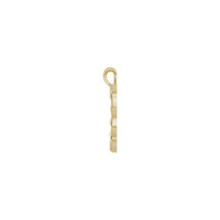 Bambukdan yasalgan yurak konturli kulon (14K) yon tomoni - Popular Jewelry - Nyu York