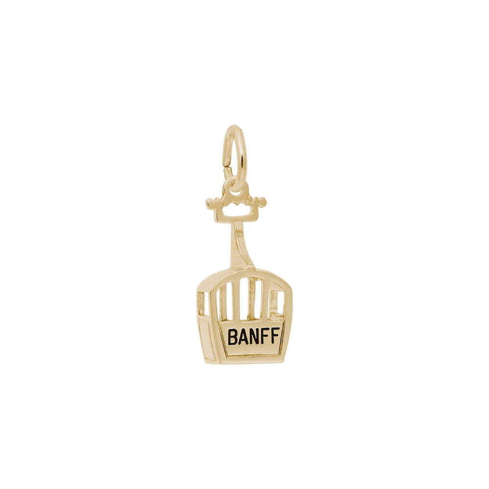 Banff Skiing Gondola Pendant (14K) main - Popular Jewelry - New York