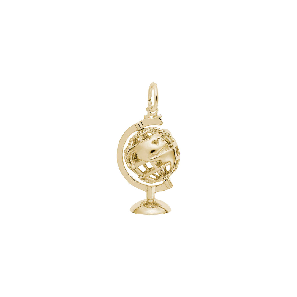 Base Globe Charm yellow (14K) main - Popular Jewelry - New York