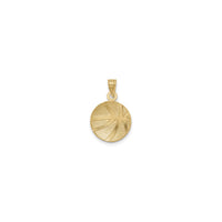 Basketball Concave Textured Pendant (14K) back - Popular Jewelry - New York