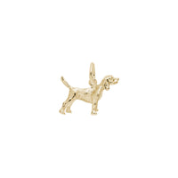Beagle Dog Charm yellow (14K) main - Popular Jewelry - New York