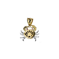 Bejeweled Crab Motion Pendant (14K) back - Popular Jewelry - New York