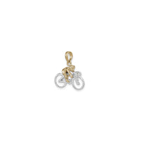 Bicycle with Rider Pendant (14K) diagonal - Popular Jewelry - New York