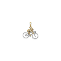 Bicycle with Rider Pendant (14K) reverse - Popular Jewelry - New York