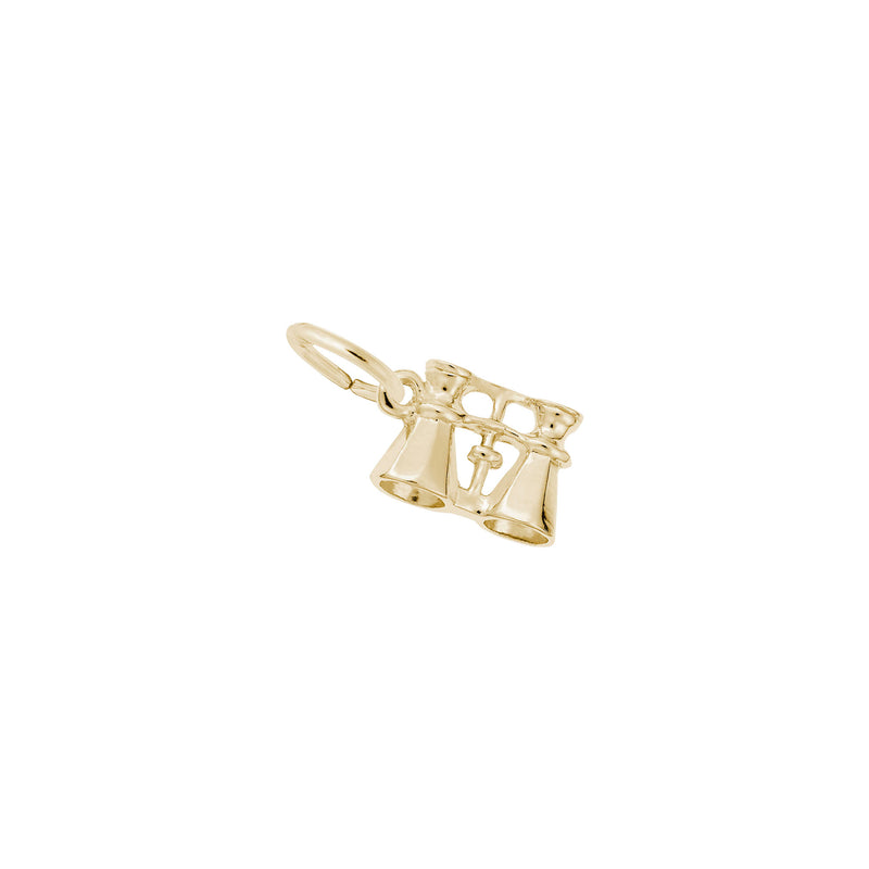 Binoculars Charm yellow (14K) main - Popular Jewelry - New York