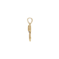 Blue Sapphire Dream Catcher Pendant (14K) side - Popular Jewelry - New York