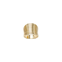 Bold Concave Ribbed Ring (14K) Popular Jewelry - New York