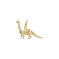 Brontosaurus Carved Charm yellow (14k) main - Popular Jewelry - New York