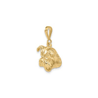 Bulldog Head Pendant (14K) diagonal - Popular Jewelry - New York
