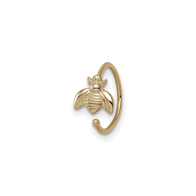 Bumble Bee Nose Ring (14K) diagonal - Popular Jewelry - New York