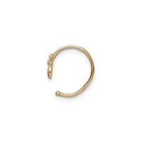 Bumble Bee Nose Ring (14K) साइड - Popular Jewelry - न्यूयोर्क