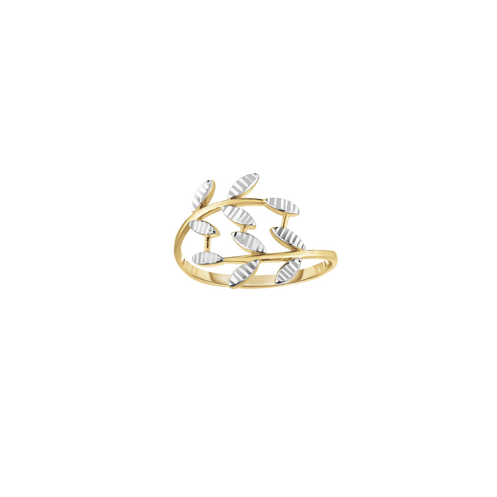 Bypassing Leaves Ring (14K) main - Popular Jewelry - New York